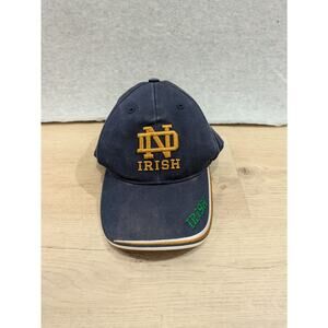 Vintage‎ Notre Dame Fighting Irish Blue Cap Twins Enterprise Franchise Hat